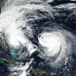 Hurricanes Humberto and Imelda charge toward Bermuda as the tiny island prepares
