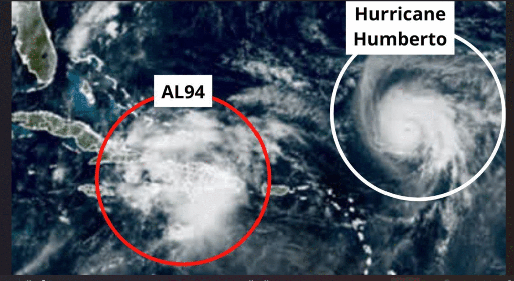 NHC tracking Hurricane Humberto and watching tropical wave likely to be Tropical Storm Imelda