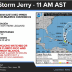 Mostly cloudy with occasional morning rain and a thunderstorm, high 90