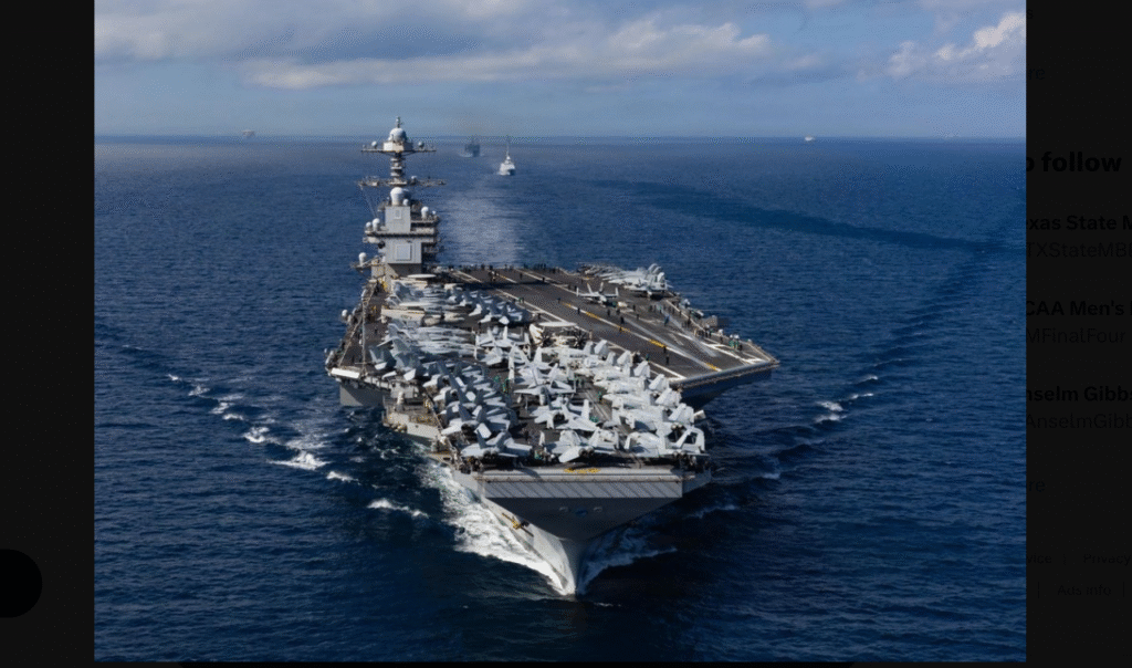 US to escalate military presence in South America with aircraft carrier group