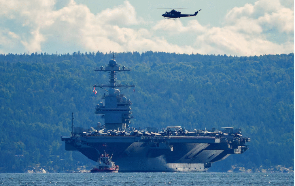 US aircraft carrier moves into Latin America region, escalating Venezuela tensions