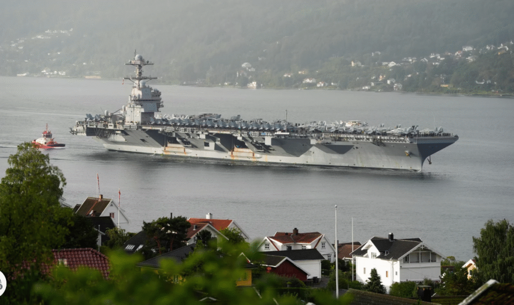 US aircraft carrier arrives in the Caribbean in major buildup near Venezuela