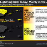 Mostly cloudy with widely separated thunderstorms, high 86