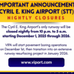VIPA makes important announcement about St. Thomas airport hours