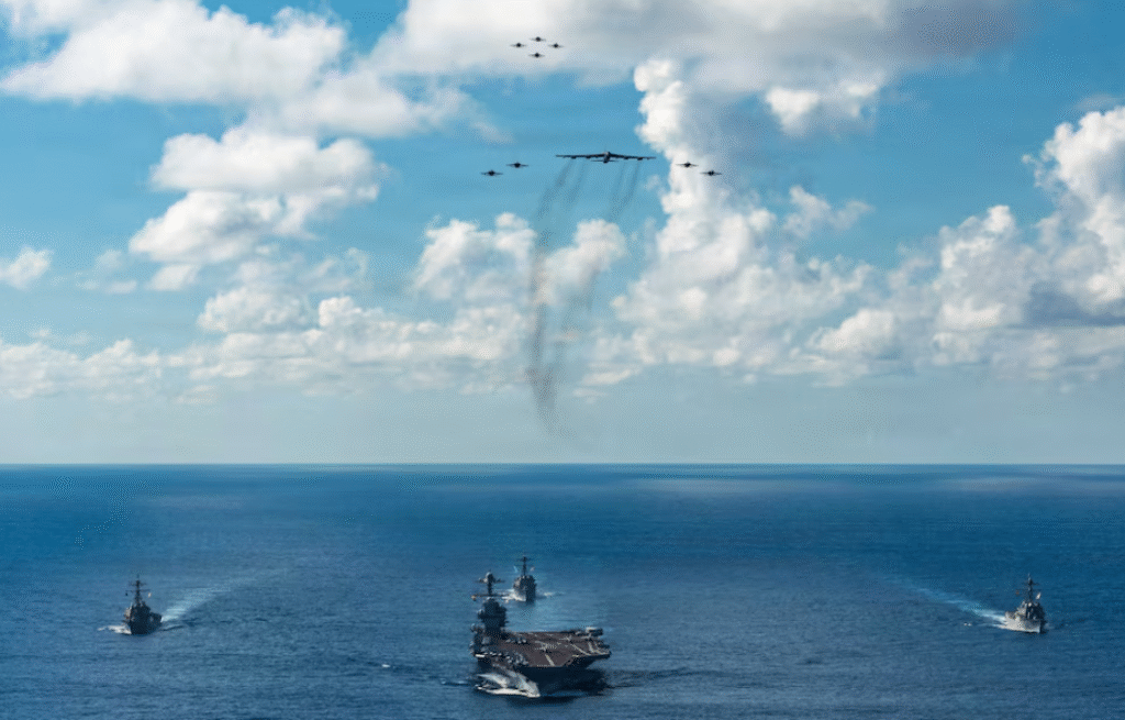 Hegseth visits USS Gerald R. Ford aircraft carrier in Latin America region