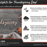 Partly sunny, windy, with a passing shower or two, high 88