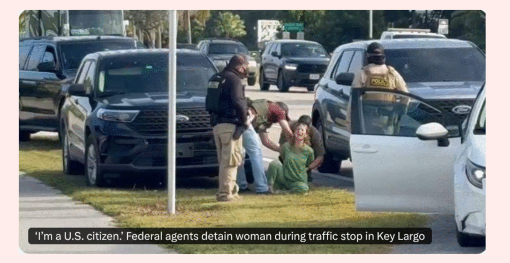 ‘I’m a U.S. citizen.’ Federal agents detain woman during traffic stop in Key Largo