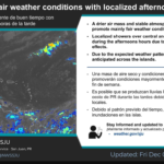Sunny to partly cloudy and breezy, high 88