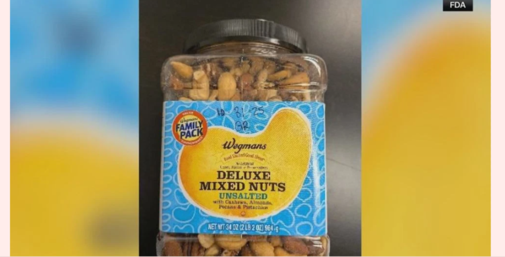 Wegmans recalls mixed nuts over salmonella concerns