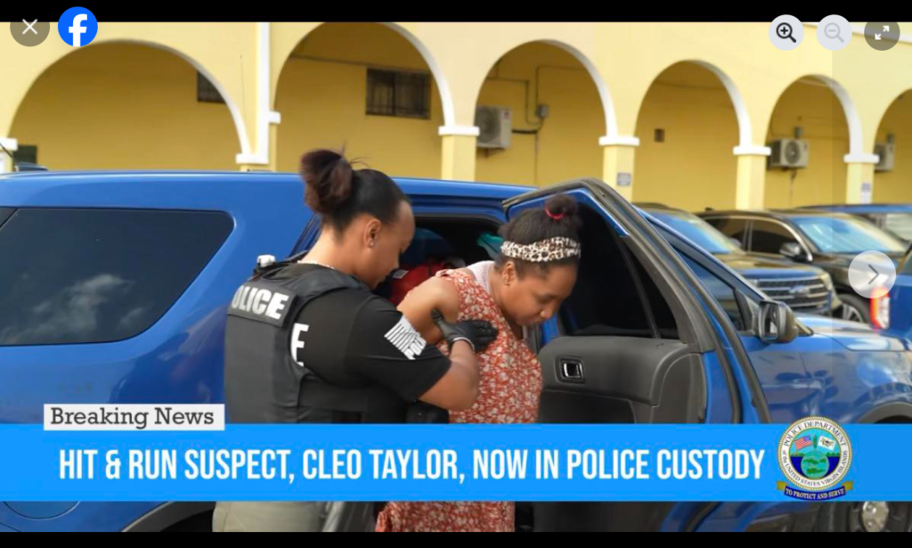 Cleo Taylor, a ‘person of interest,’ now in police custody, VIPD says