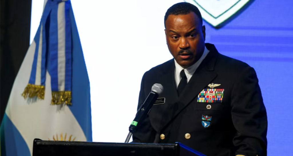 US admiral leading US troops in Latin America steps down