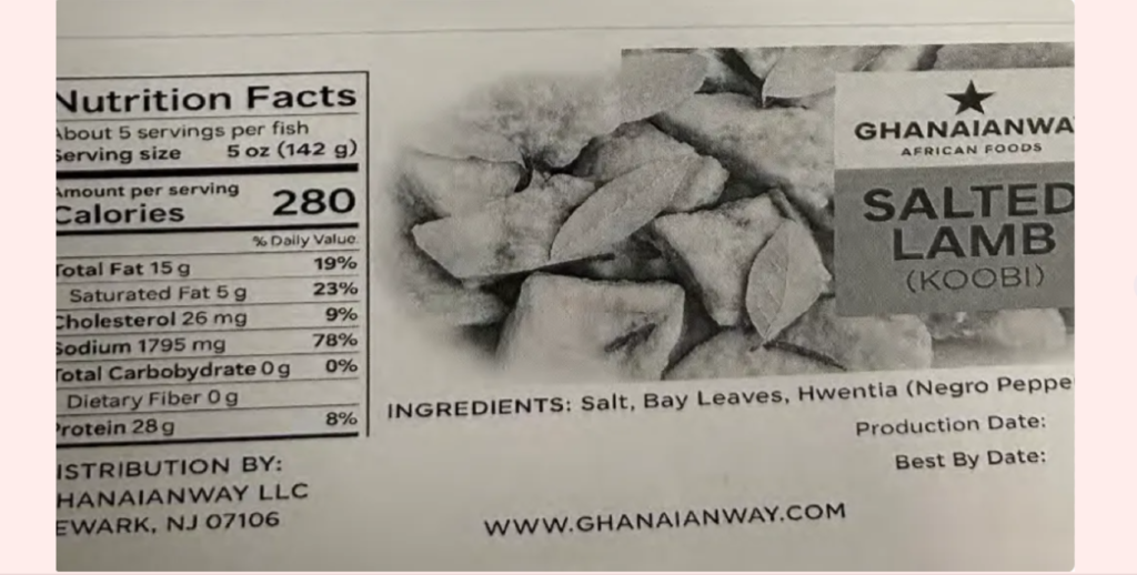 New Jersey company recalls lamb because it was not inspected