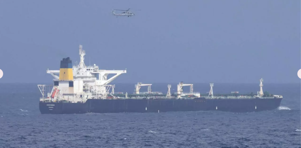 US pursuing third oil tanker near Venezuela