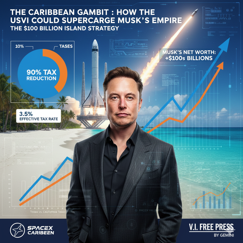 The Gilded Orbit: Could Elon Musk’s Texas Troubles Lead Him to a USVI Alternative?