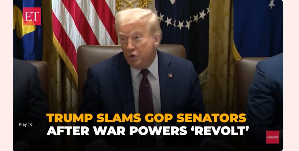 US Senate advances measure curbing Trump’s Venezuela war powers