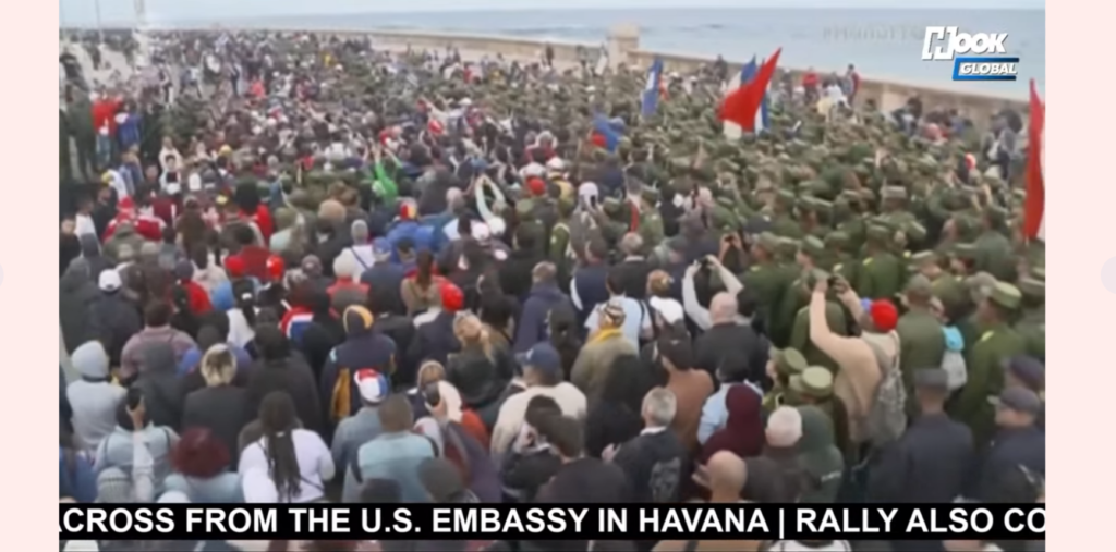 Cubans rally against US ‘imperialists’ before Havana embassy
