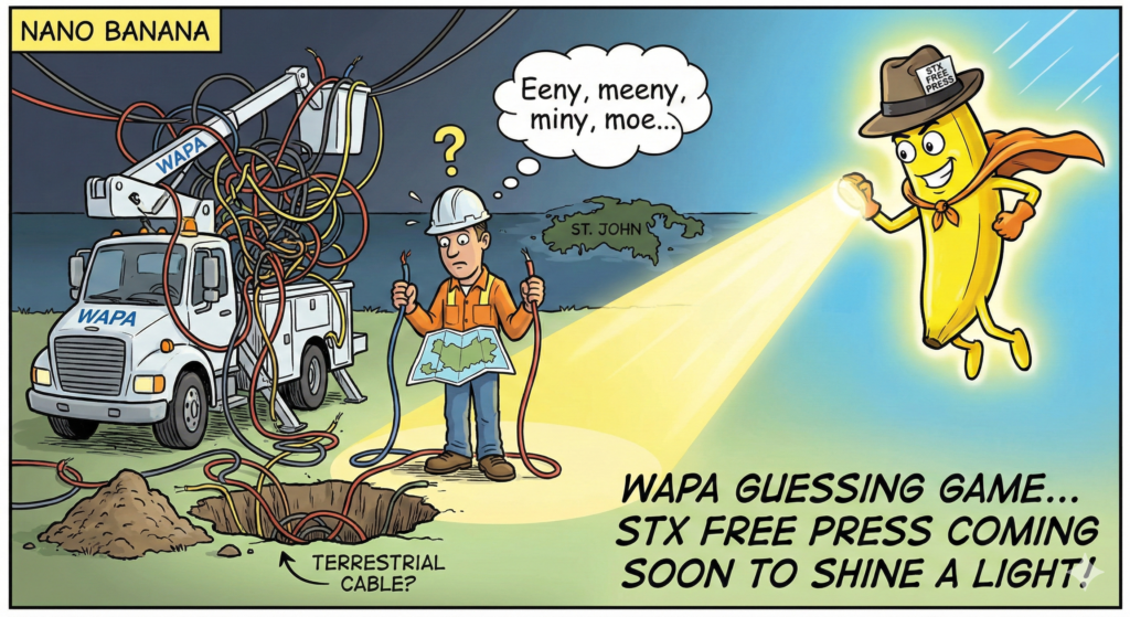 WAPA to St. John: “Good News, The Sea Cable is Fine. Bad News, We Still Have to Turn the Power Off.”